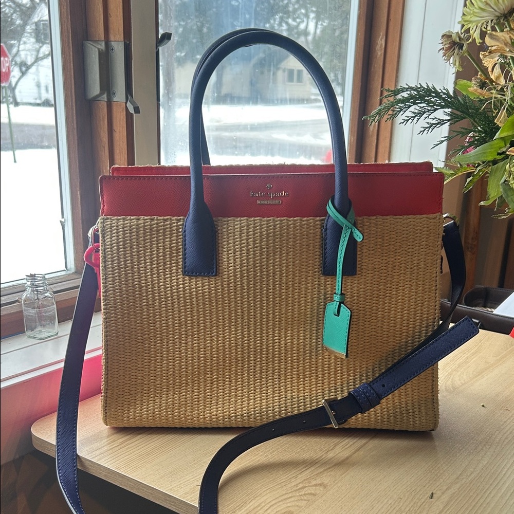 Kate Spade bright multi colored medium tote
